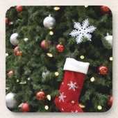 North America. kerstversieringen op boom. 5 Bier Onderzetter (Voorkant)