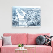 North Aurora Illinois 1871 Canvas Afdruk (Insitu (Woonkamer))