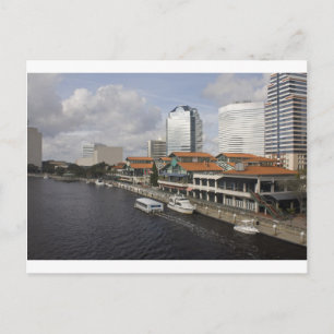 North Bank Jacksonville Florida plaza Briefkaart