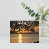 North Beach, Florida Sunset Holiday Briefkaart (Staand voorkant)