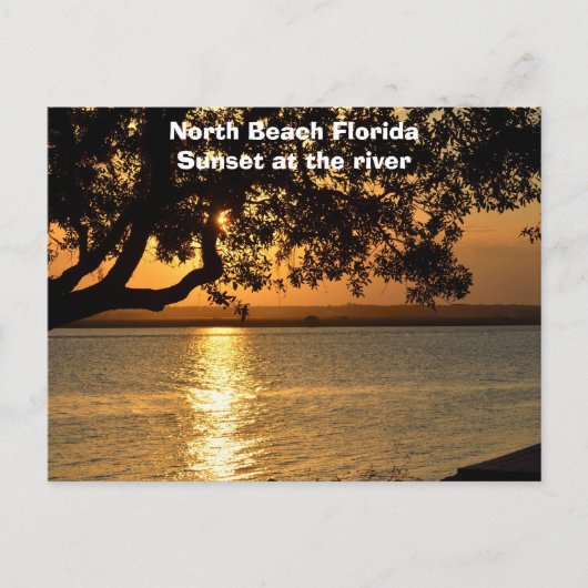 North Beach, Floride Sunset Holiday Carte postale (Devant)