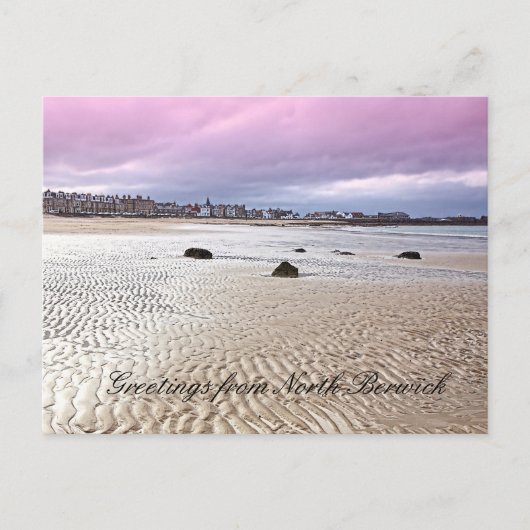 North Berwick beach en Ecosse, carte postale (Devant)