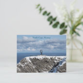 North Cape, Norvège, Carte postale (Debout devant)