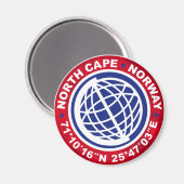 NORTH CAPE SPECIAL NORWAY MAGNEET (Voorkant / Achterkant)