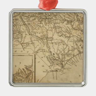 North Carolina 10 Metalen Ornament