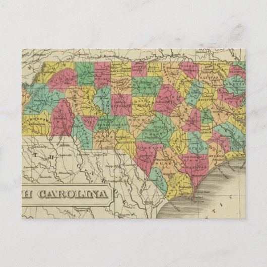 North Carolina 3 Briefkaart (Voorkant)