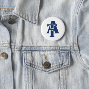 North Carolina A&T State University   A LOGO Ronde Button 5,7 Cm