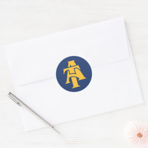 North Carolina A&T State University A LOGO Ronde Sticker