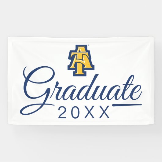 North Carolina A&T State University | A LOGO Spandoek (Horizontaal)