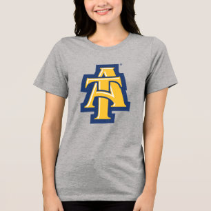 North Carolina A&T State University A LOGO Tri-Blend Shirt