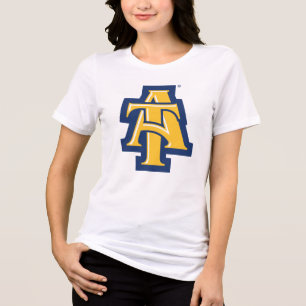 North Carolina A&T State University A LOGO Tri-Blend Shirt