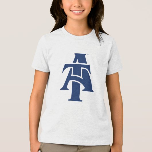 North Carolina A&T State University | A LOGO Tri-Blend Shirt (Voorkant)