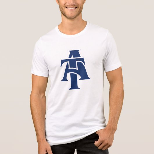 North Carolina A&T State University | A LOGO Tri-Blend Shirt (Voorkant)