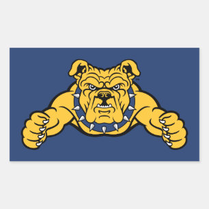 North Carolina A&T State University   Bulldog Rechthoekige Sticker