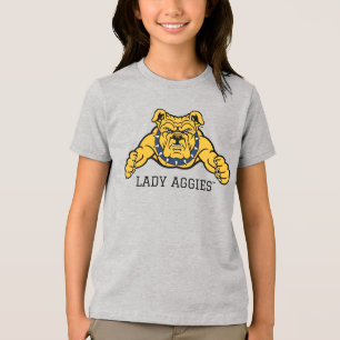 North Carolina A&T State University   Bulldog Tri-Blend Shirt