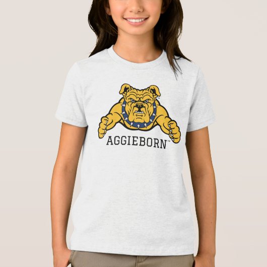 North Carolina A&T State University | Bulldog Tri-Blend Shirt (Voorkant)