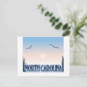North Carolina Airborstel Sunset Briefkaart (Staand voorkant)