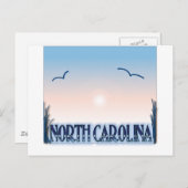 North Carolina Airborstel Sunset Briefkaart (Voorkant / Achterkant)