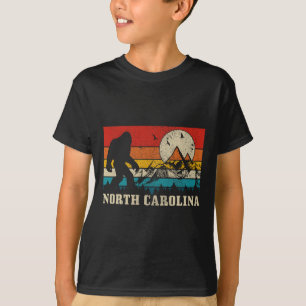 North Carolina Bigfoot Vintage Bergen Wandelen T-S T-shirt