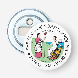 North Carolina bord Button Flesopener