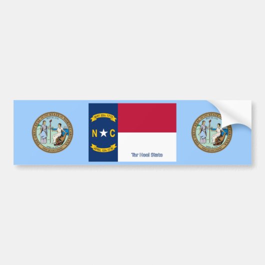North Carolina Bumpersticker (Voorkant)