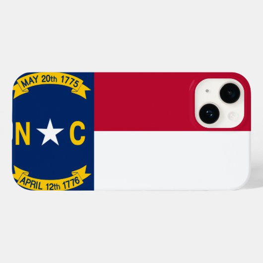 North Carolina Case-Mate iPhone Case (Achterkant (horizontaal))