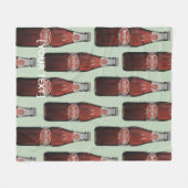 North Carolina Cheerwine Fleece Blanket Deken (Voorkant (Horizontaal))