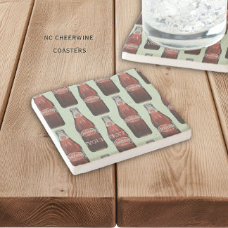 North Carolina Cheerwine Stone Coaster Stenen Onderzetter
