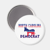 North Carolina Democraat Magneet (Voorkant / Achterkant)