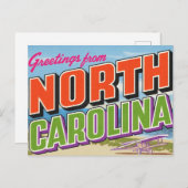 North Carolina First Flight Beach Briefkaart (Voorkant / Achterkant)
