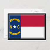 North Carolina Flag Briefkaart (Voorkant / Achterkant)