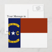 North Carolina Flag Briefkaart (Voorkant / Achterkant)