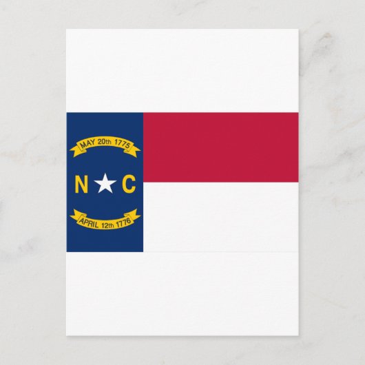 North Carolina Flag Briefkaart (Voorkant)