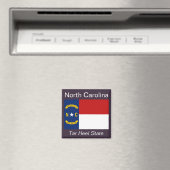North Carolina Flag Magnet Magneet (Insitu (Vaatwasser))