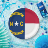 North Carolina Flag Papieren Bordje (Feest)