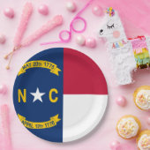 North Carolina Flag Papieren Bordje (Feest)