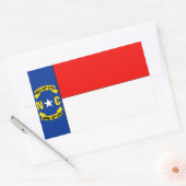 North Carolina Flag Rechthoekige Sticker (Envelop)