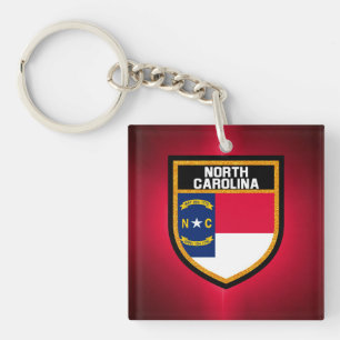 North Carolina Flag Sleutelhanger