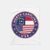 North Carolina Fleece Deken (Voorkant)
