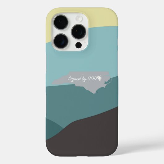 North Carolina, getekend door God Case-Mate iPhone Case (Achterkant)