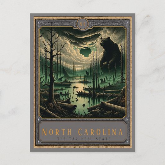 North Carolina | Gotische kunst Briefkaart (Voorkant)