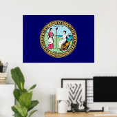 North Carolina Great Seal Poster (Thuiskantoor)