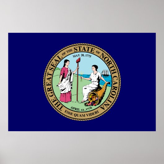 North Carolina Great Seal Poster (Voorkant)