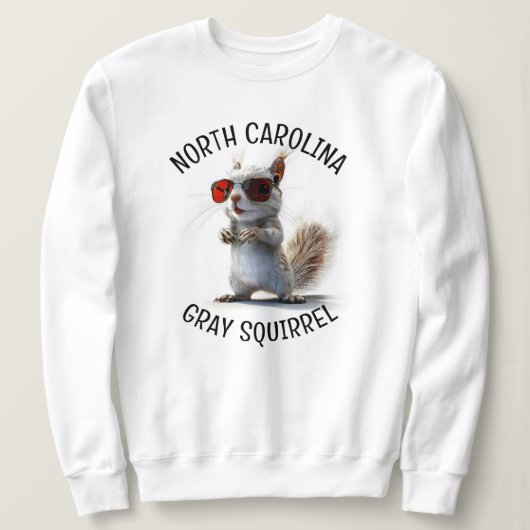North Carolina grijze eekhoorn Trui (Design voorkant)