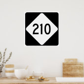 North Carolina Highway 210 Poster (Keuken)