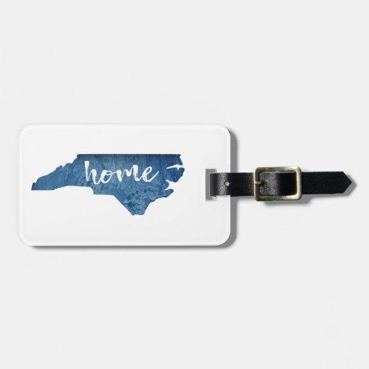 North Carolina Home Houtkorrel Bagagelabel (Voorkant horizontaal)