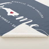 North Carolina Home State Persoonlijk Sherpa Deken (3/4)