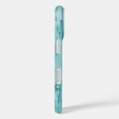 North Carolina Home State Turquoise Wood Kijk Case-Mate iPhone Case (Achterkant / Rechts)