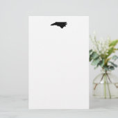 North Carolina in Black en White Briefpapier (Staand voorkant)