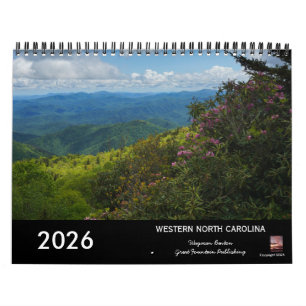 North Carolina Landschappen 2026 Agenda Kalender